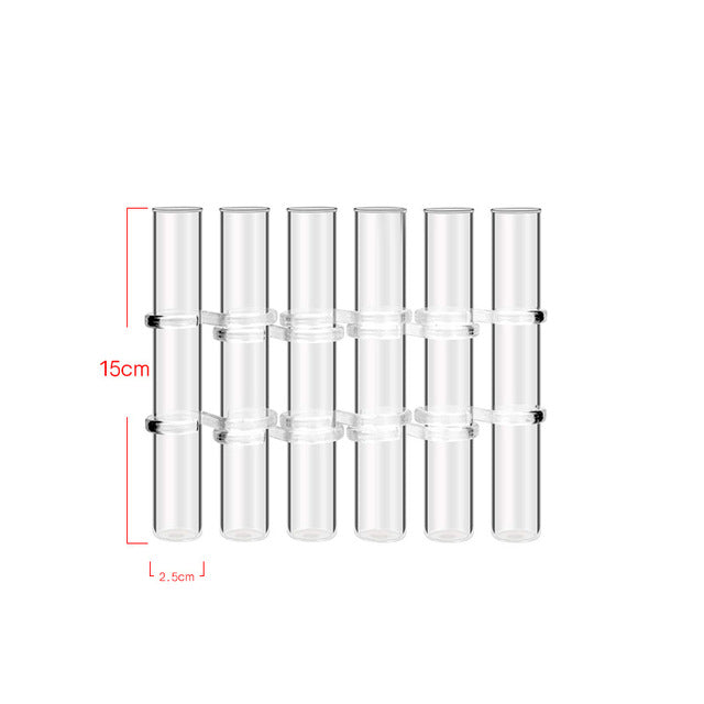 Rosenthal Glow | Glas Vase Tube Set Hängende Blumenhalter