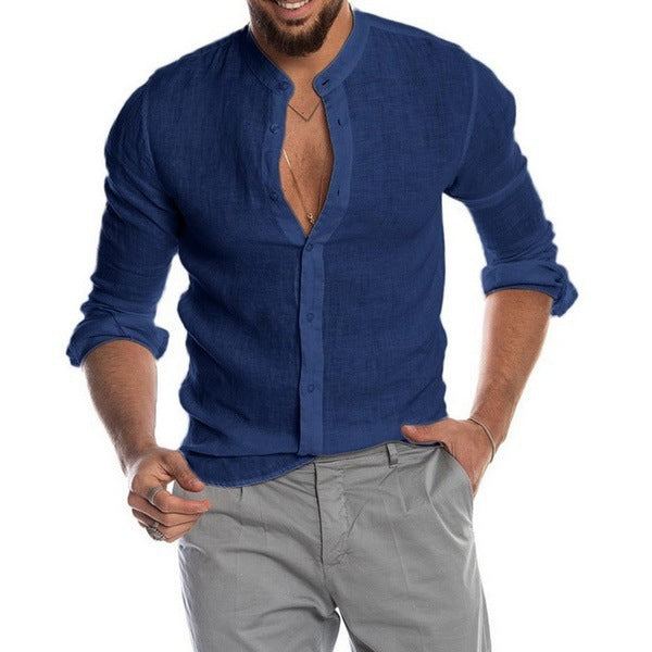 Jeff-Bluse | Trendige Bluse mit Stehkragen