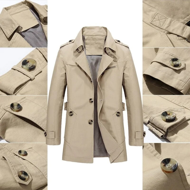 Trenchcoat | Stylischer langer Mantel