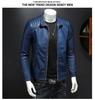 Bikerjacke|Leder-Bomberjacke