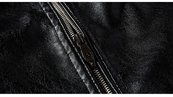 Lederjacke | Lässige warme Jacke