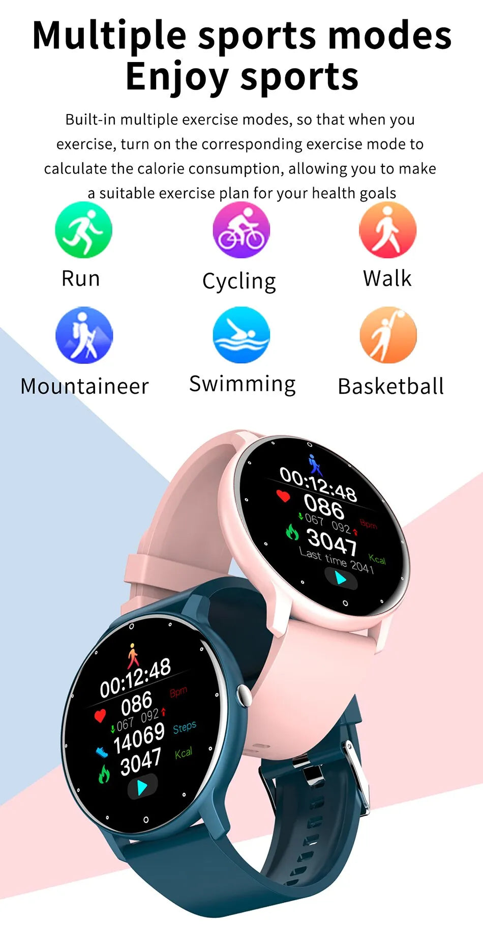 Sport Smartwatch | Verfolgen Sie Ihre Leistung überall und jederzeit!