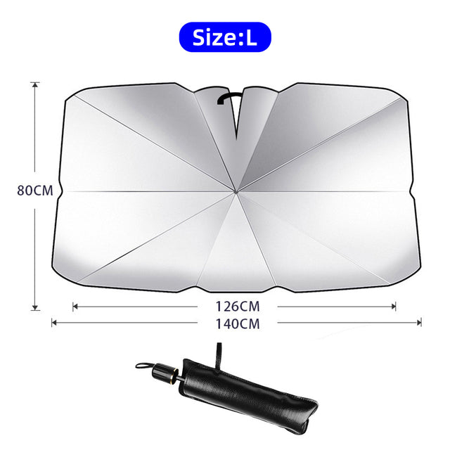 Walser | Faltbare Auto Windschutzscheibe Sonnenschirm Vorne