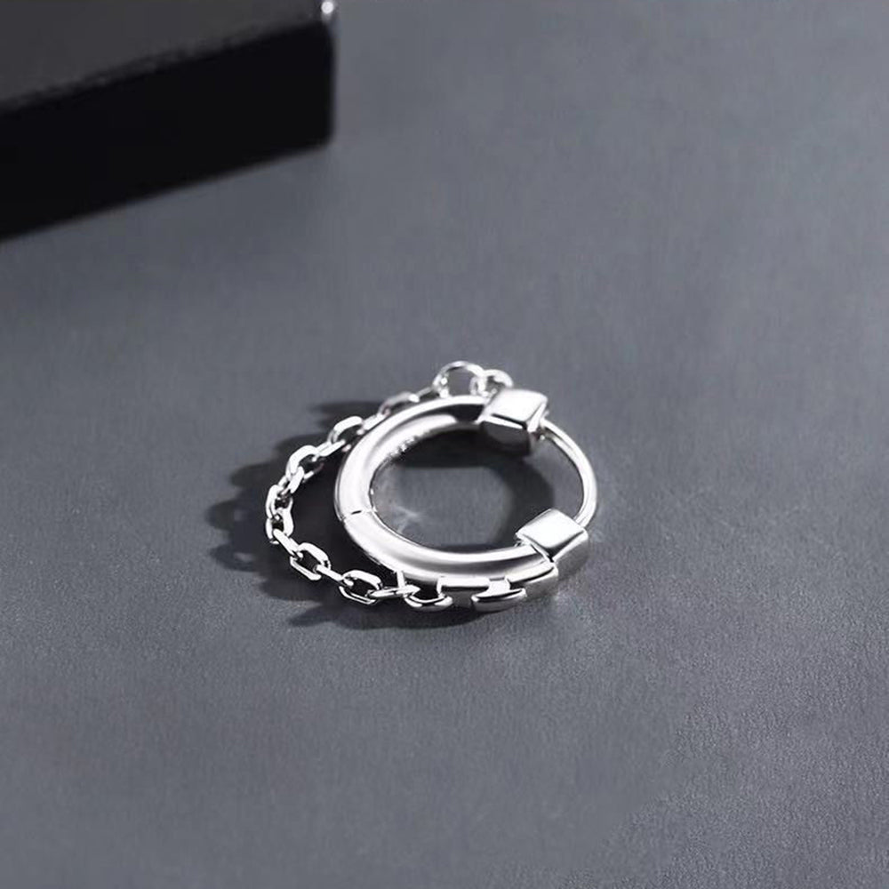 Ketten-Creolen-Ohrringe | Ein modisches Accessoire, das Ihren Look vervollständigt