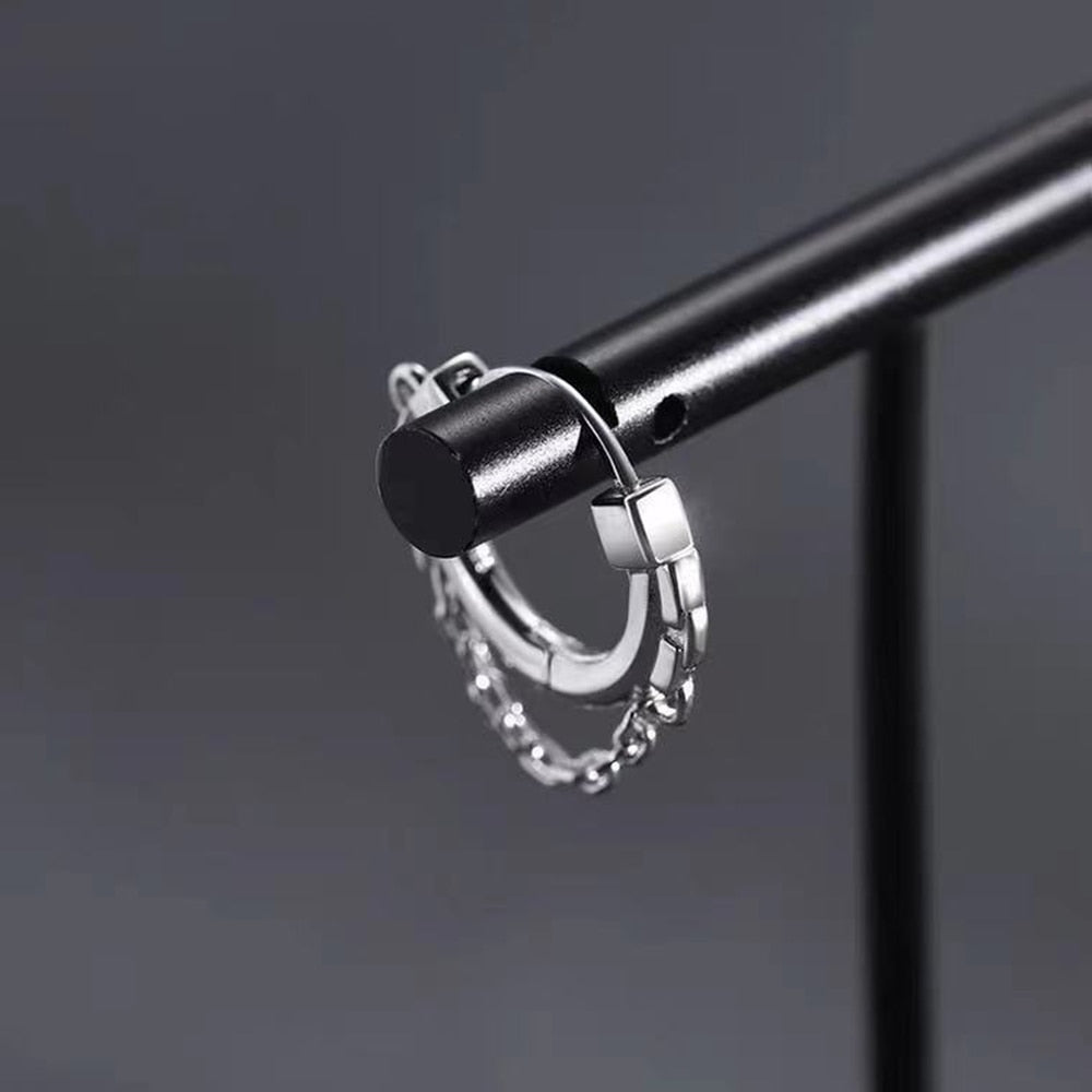 Ketten-Creolen-Ohrringe | Ein modisches Accessoire, das Ihren Look vervollständigt