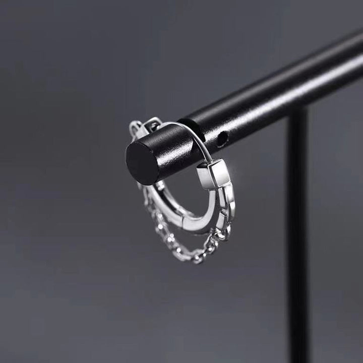 Ketten-Creolen-Ohrringe | Ein modisches Accessoire, das Ihren Look vervollständigt