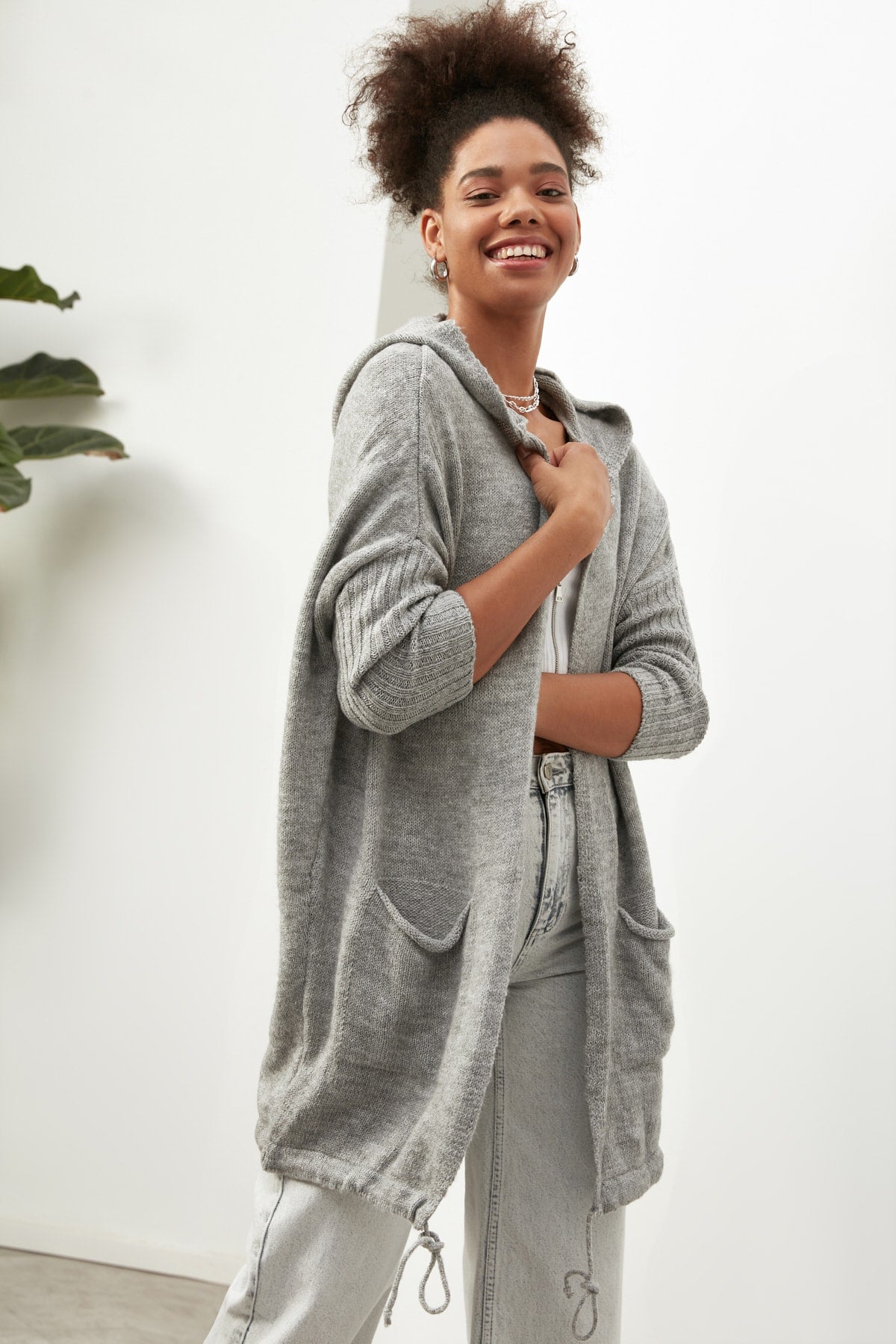 Emma Lange Strickjacke | Weiche und bequeme Loungewear