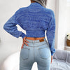 MelodysJumper I Crop Top Langärmeliger Pullover für Frauen