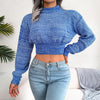 MelodysJumper I Crop Top Langärmeliger Pullover für Frauen