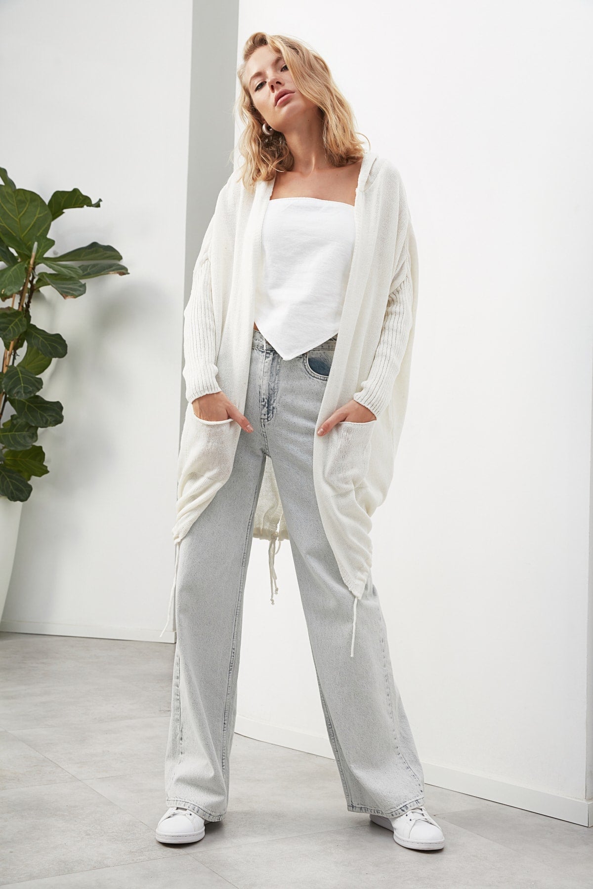 Emma Lange Strickjacke | Weiche und bequeme Loungewear