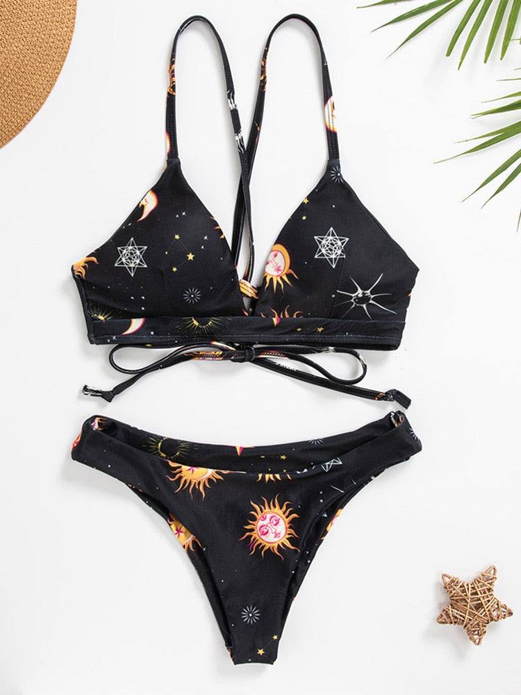 Zinda Sonnenblumen-Bikini | Ein fröhlicher und stylisher Bikini