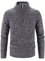 Thermopullover | Warmer Pullover mit halbem Reißverschluss