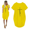 ComfyShirt Übergroßes T-Shirt Jurk - Fiadora