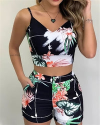 ComfyShorts | Modisches und bequemes Crop Top und Shorts - Fiadora