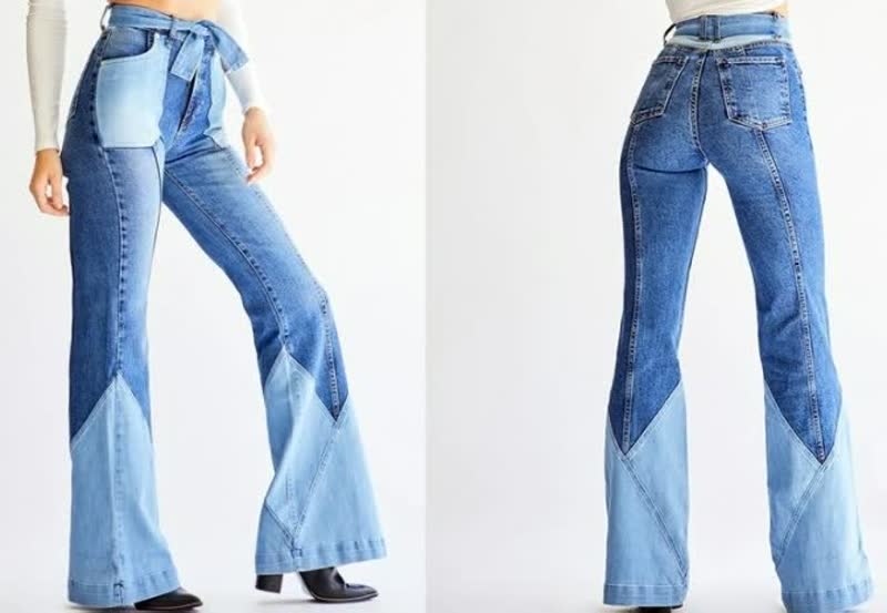 BigJeans: Jeans mit weitem Bein für Frauen - Fiadora